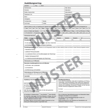 Ausbildungsverträge (12 Monate), DIN A4, SD-Papier - 25 Stk.