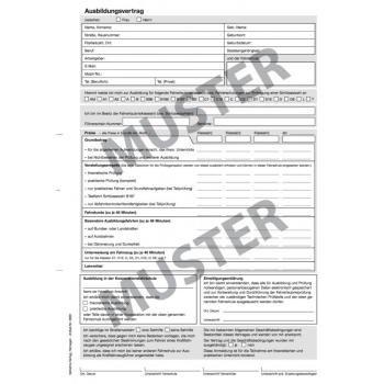 Ausbildungsverträge (6 Monate), DIN A4, SD-Papier - 25 Stk. - Kopie
