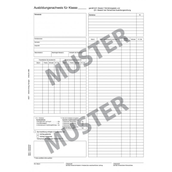 Ausbildungsnachweis, DIN A4, SD-Papier - 25 Stck.