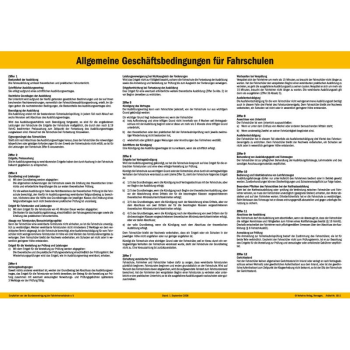 Tafel "Geschäftsbedingungen"  6 Monate