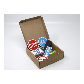 Verkehrszeichen-Satz magnetisch 64 Teile