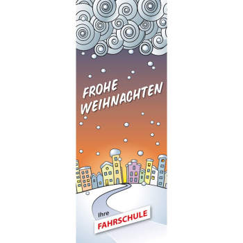 Banner-Display "Frohe Weihnachten"