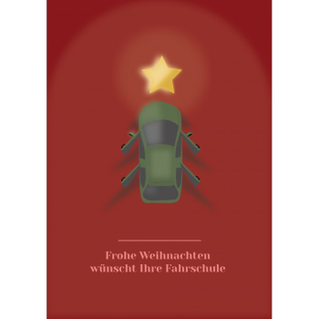 Poster Tannenbaum "Auto"