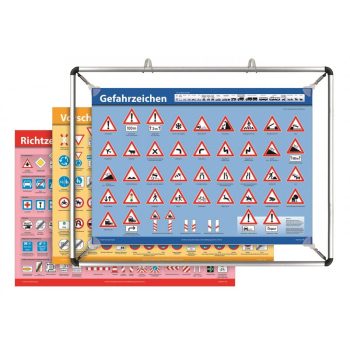 Poster-Set "Verkehrszeichen" inkl. Spannrahmen