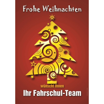 Poster "Frohe Weihnachten wünscht Ihnen ..."