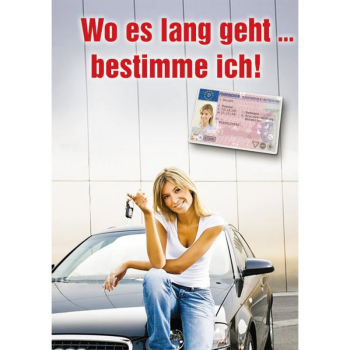 Poster "Wo es lang geht bestimme ich"