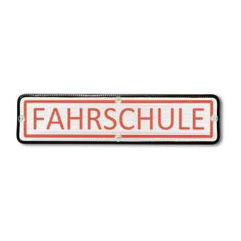 Heckscheiben-Saugschild "FSIN" FAHRSCHULE