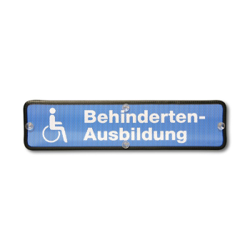 Heckscheiben-Saugschild "FSIN" Behinderten-Ausbildung