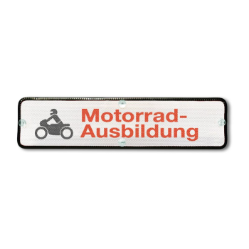 Heckscheiben-Saugschild "FSIN" Motorrad-Ausbildung
