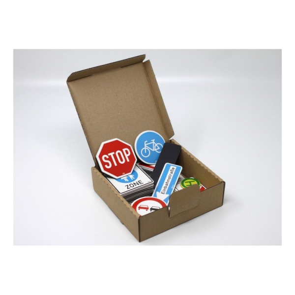 Verkehrszeichen-Satz magnetisch 64 Teile