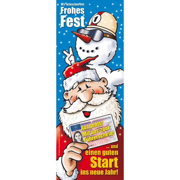 Banner-Display "Frohes Fest"