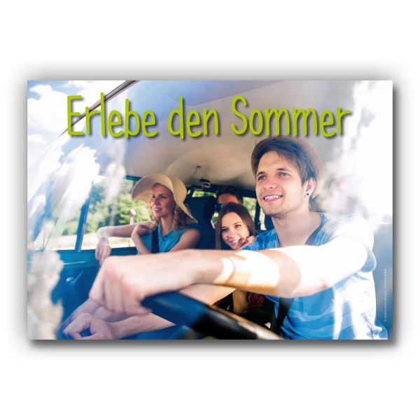 Poster "Erlebe den Sommer"
