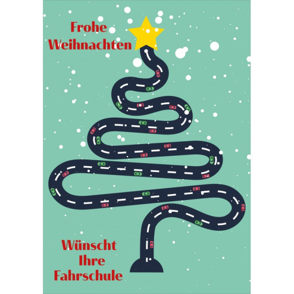 Poster Tannenbaum "Straße"