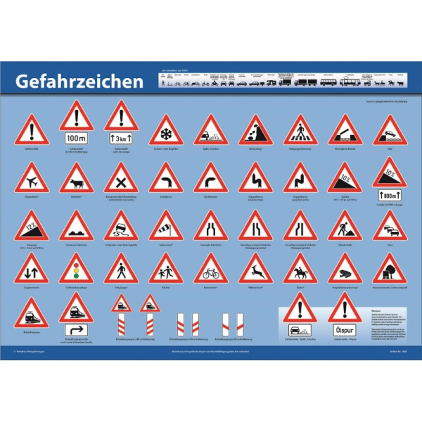 Poster VZ "Gefahrzeichen"