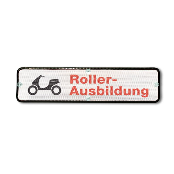 Heckscheiben-Saugschild "FSIN" Roller-Ausbildung