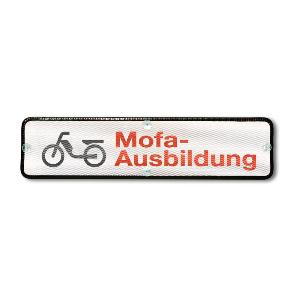 Heckscheiben-Saugschild "FSIN" Mofa-Ausbildung